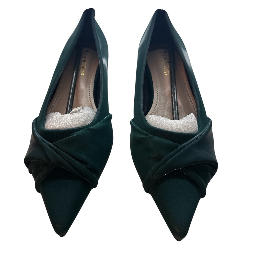 NWOT, Seven Big Trees,‎ Emerald Green, Women’s Size 6.5/7, Flats